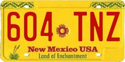NM license plate 604TNZ