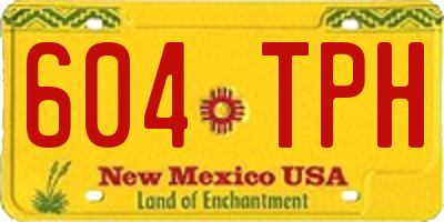 NM license plate 604TPH