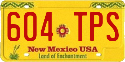 NM license plate 604TPS