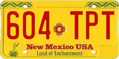 NM license plate 604TPT