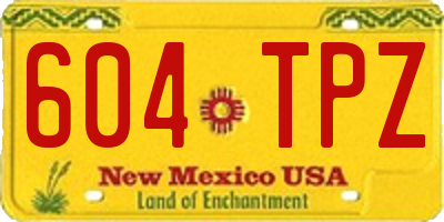 NM license plate 604TPZ