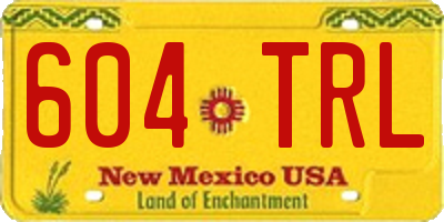 NM license plate 604TRL