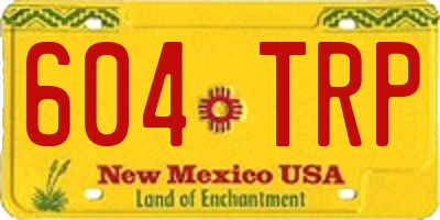 NM license plate 604TRP