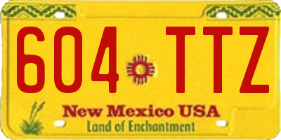 NM license plate 604TTZ