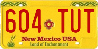NM license plate 604TUT