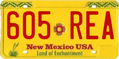 NM license plate 605REA