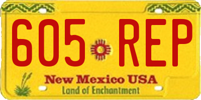 NM license plate 605REP
