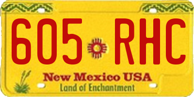 NM license plate 605RHC