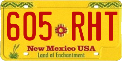 NM license plate 605RHT