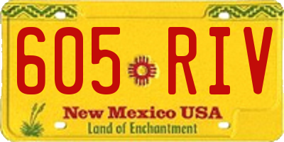 NM license plate 605RIV