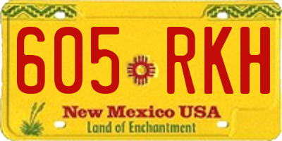 NM license plate 605RKH