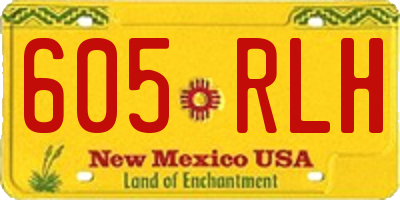 NM license plate 605RLH