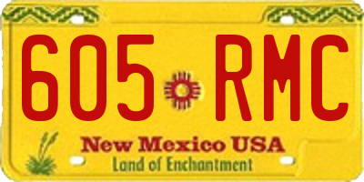 NM license plate 605RMC