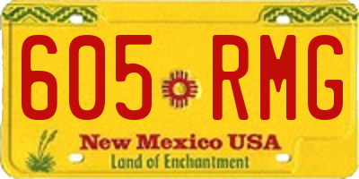 NM license plate 605RMG
