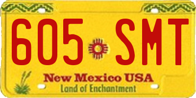 NM license plate 605SMT