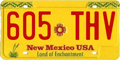 NM license plate 605THV