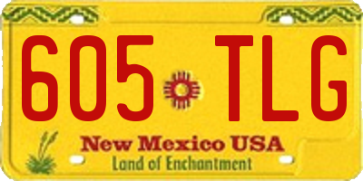 NM license plate 605TLG