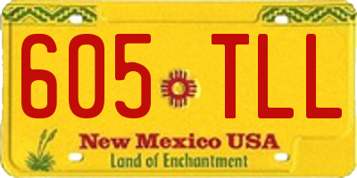 NM license plate 605TLL