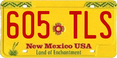 NM license plate 605TLS