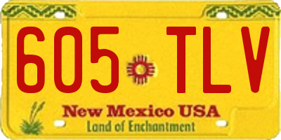 NM license plate 605TLV