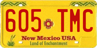 NM license plate 605TMC