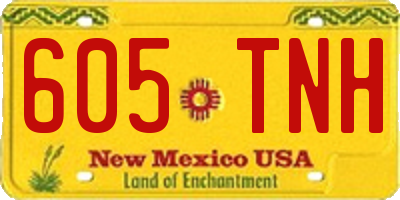 NM license plate 605TNH
