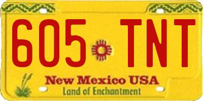 NM license plate 605TNT