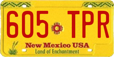 NM license plate 605TPR