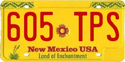NM license plate 605TPS