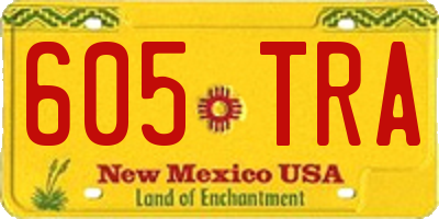 NM license plate 605TRA