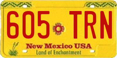 NM license plate 605TRN