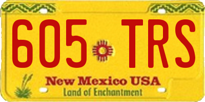 NM license plate 605TRS