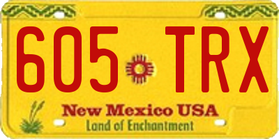 NM license plate 605TRX