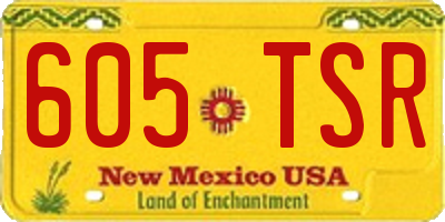 NM license plate 605TSR