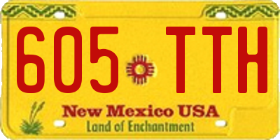 NM license plate 605TTH