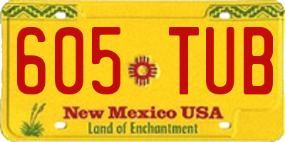 NM license plate 605TUB