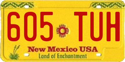 NM license plate 605TUH