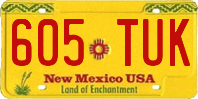 NM license plate 605TUK
