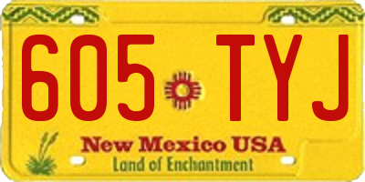 NM license plate 605TYJ