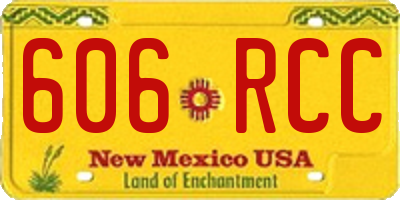 NM license plate 606RCC