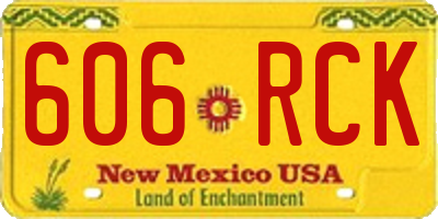 NM license plate 606RCK