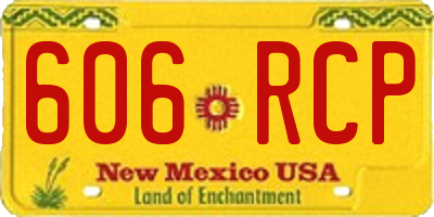 NM license plate 606RCP
