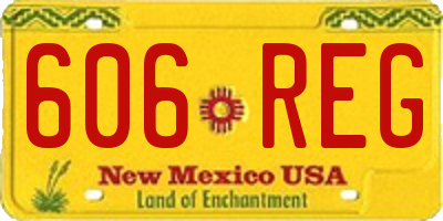 NM license plate 606REG