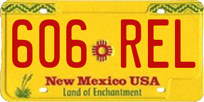 NM license plate 606REL