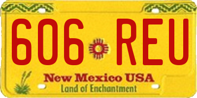 NM license plate 606REU