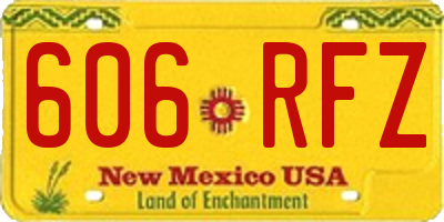 NM license plate 606RFZ