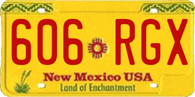 NM license plate 606RGX