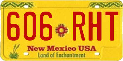 NM license plate 606RHT
