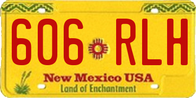 NM license plate 606RLH