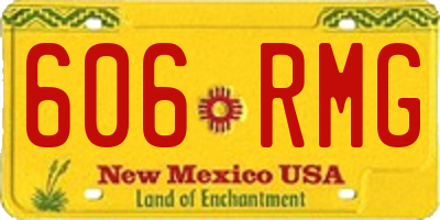 NM license plate 606RMG